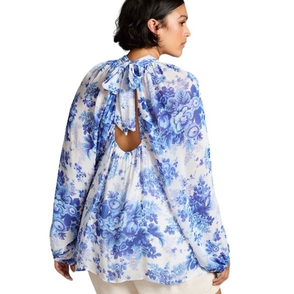 Anthropologie Maeve Sheer Tunic Blouse Large - Picture 2 of 5